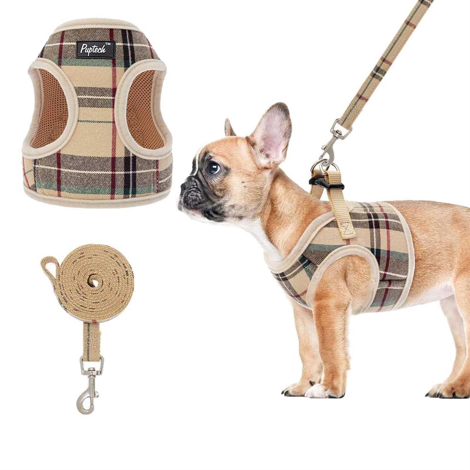 Pupteck Soft Mesh Dog Harness Puppy Padded Vest No Pull Harnesses - Healthber