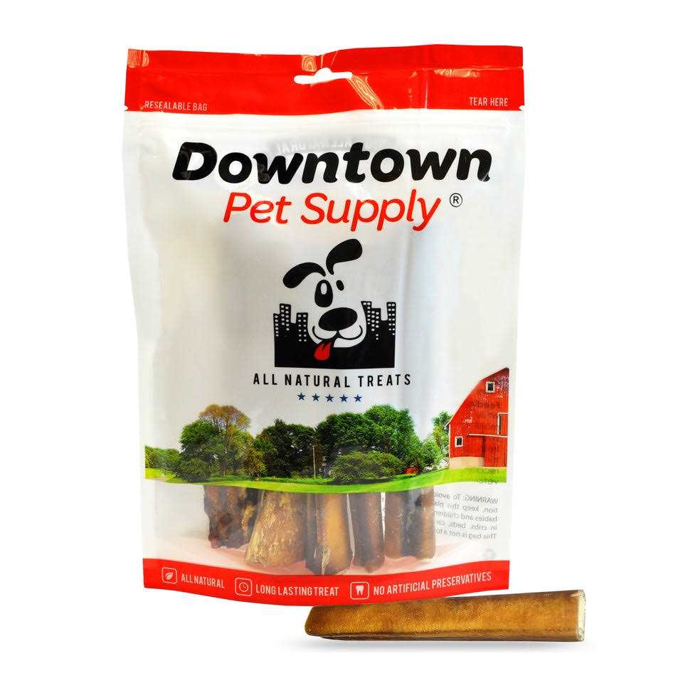 Downtown Pet Supply Bully Sticks For Dogs Thick Rawhide Free Dog Chews - Healthber
