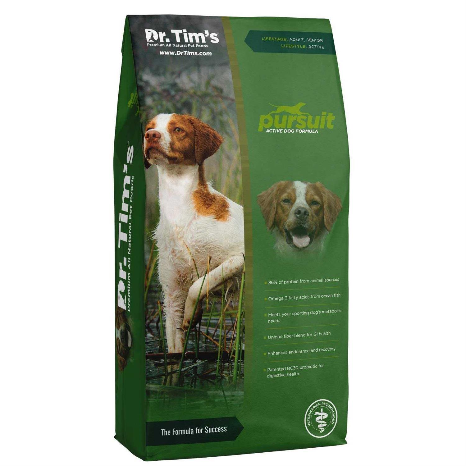 Dr. Tim’s Pursuit Active Dry Dog Food - Healthber