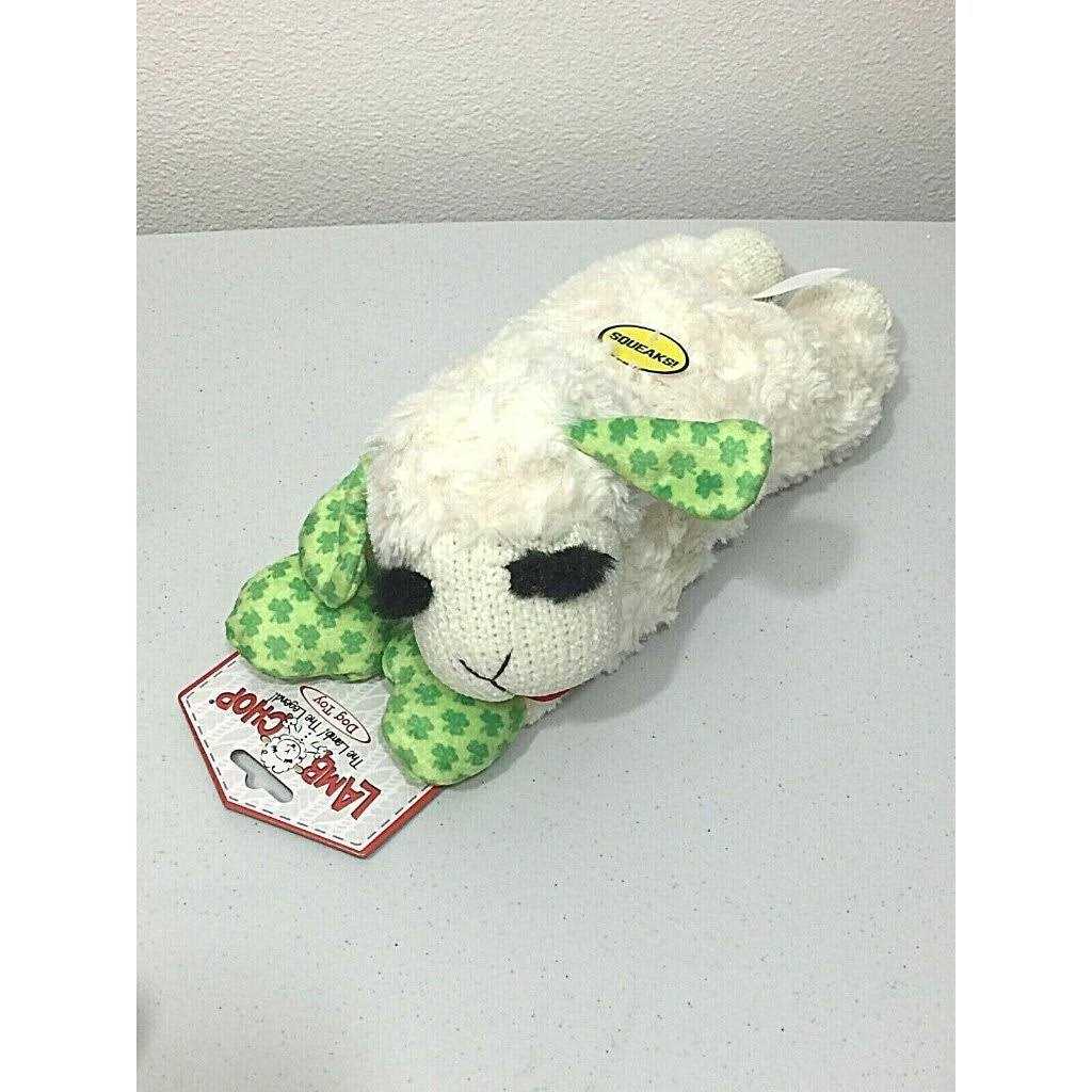 Multipet Shamrocks St Patrick’s Day Lamb Chop Dog Toy - Healthber