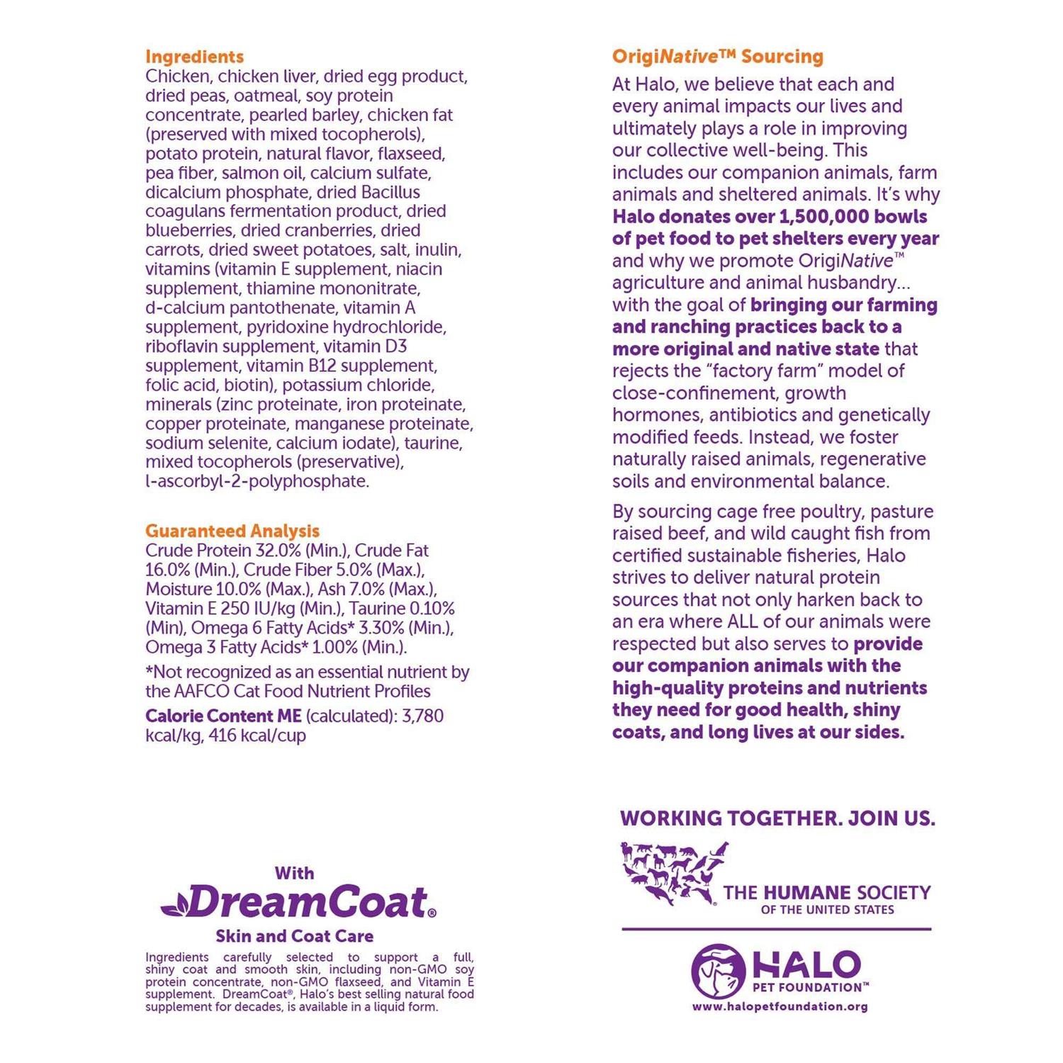 Halo Spot’s Stew Indoor Dry Cat Food - Healthber