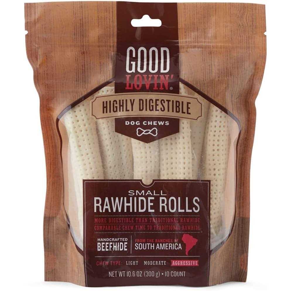 Good Lovin’ Highly Digestible Rawhide Rolls for Dogs - Healthber