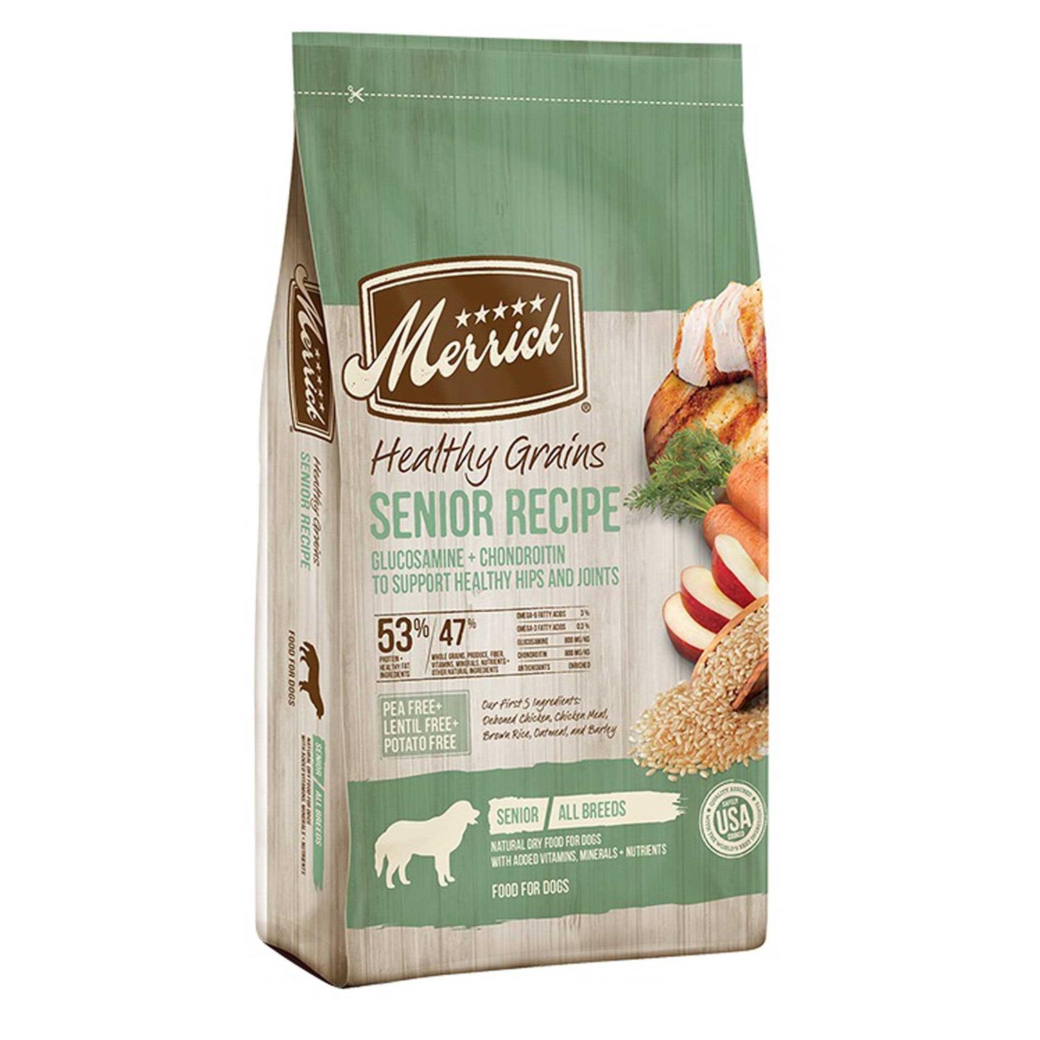 Merrick Healthy Grains Senior Dry Dog Food - Healthber