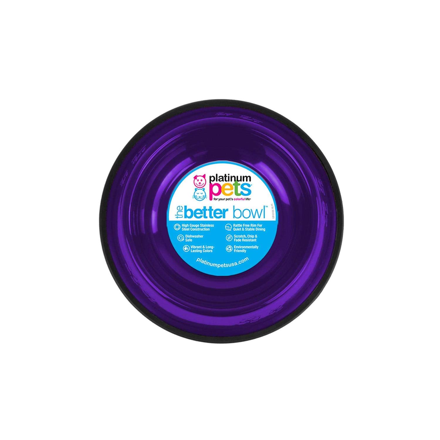 Platinum Pets Dog Non-Tip Stainless Steel Bowl - Healthber
