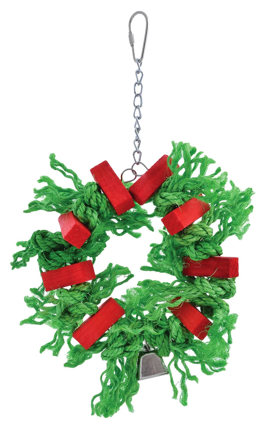 Holiday Sisal Wreath Bird Toy - Healthber
