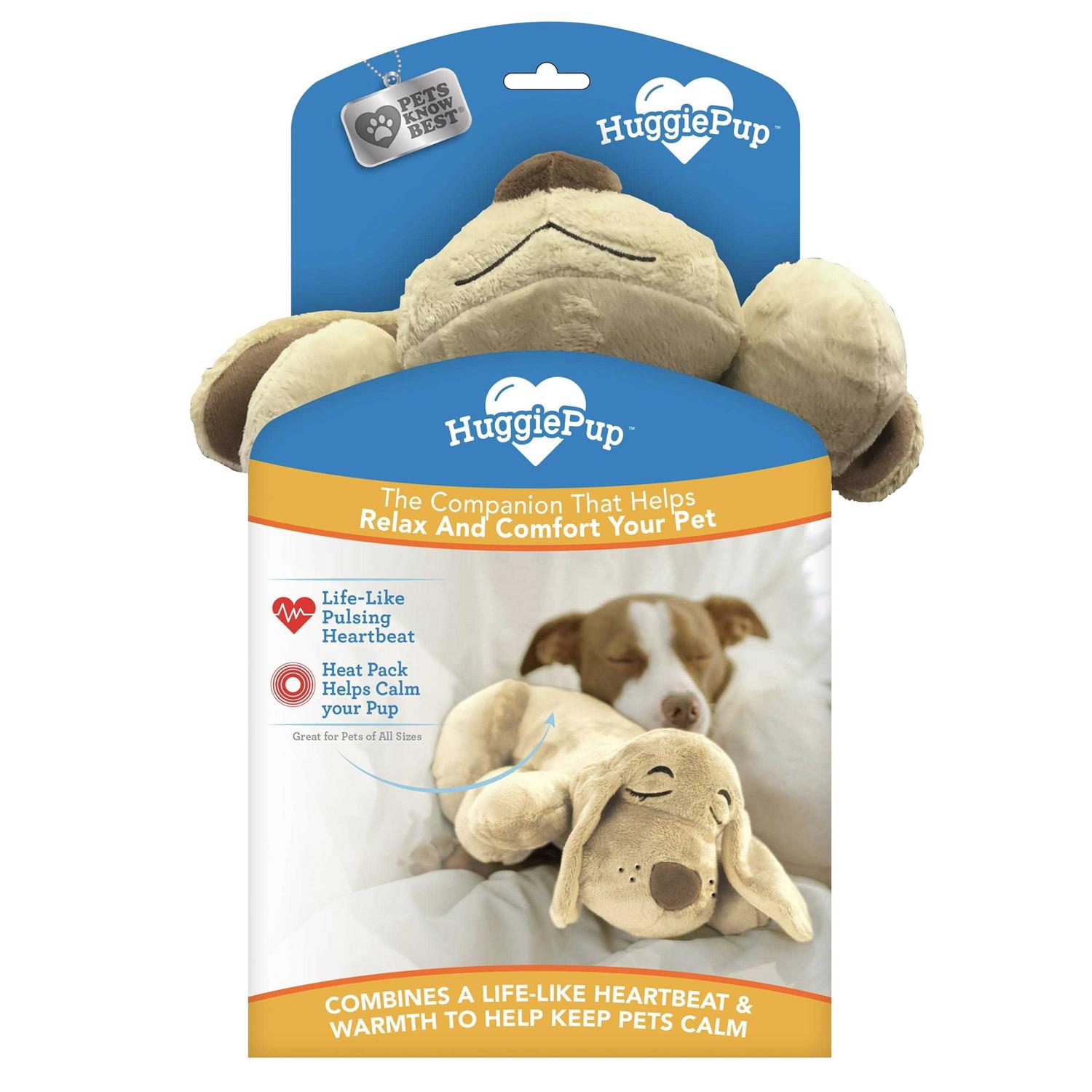 Pets Know Best HuggiePup Cuddly Puppy Behavioral Aid Toy - Healthber