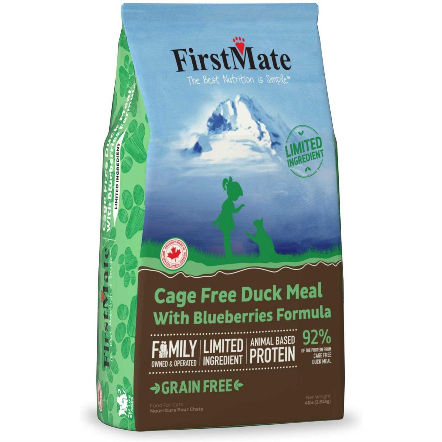 FirstMate Cat Free Duck Blueberries Food - Healthber