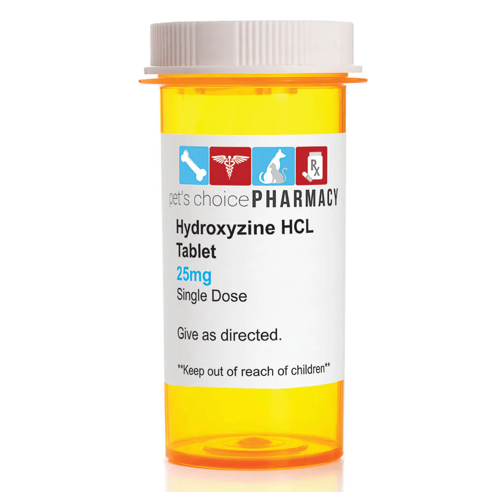 Rx Hydroxyzine HCl (Generic) Tablets for Dogs & Cats - Healthber