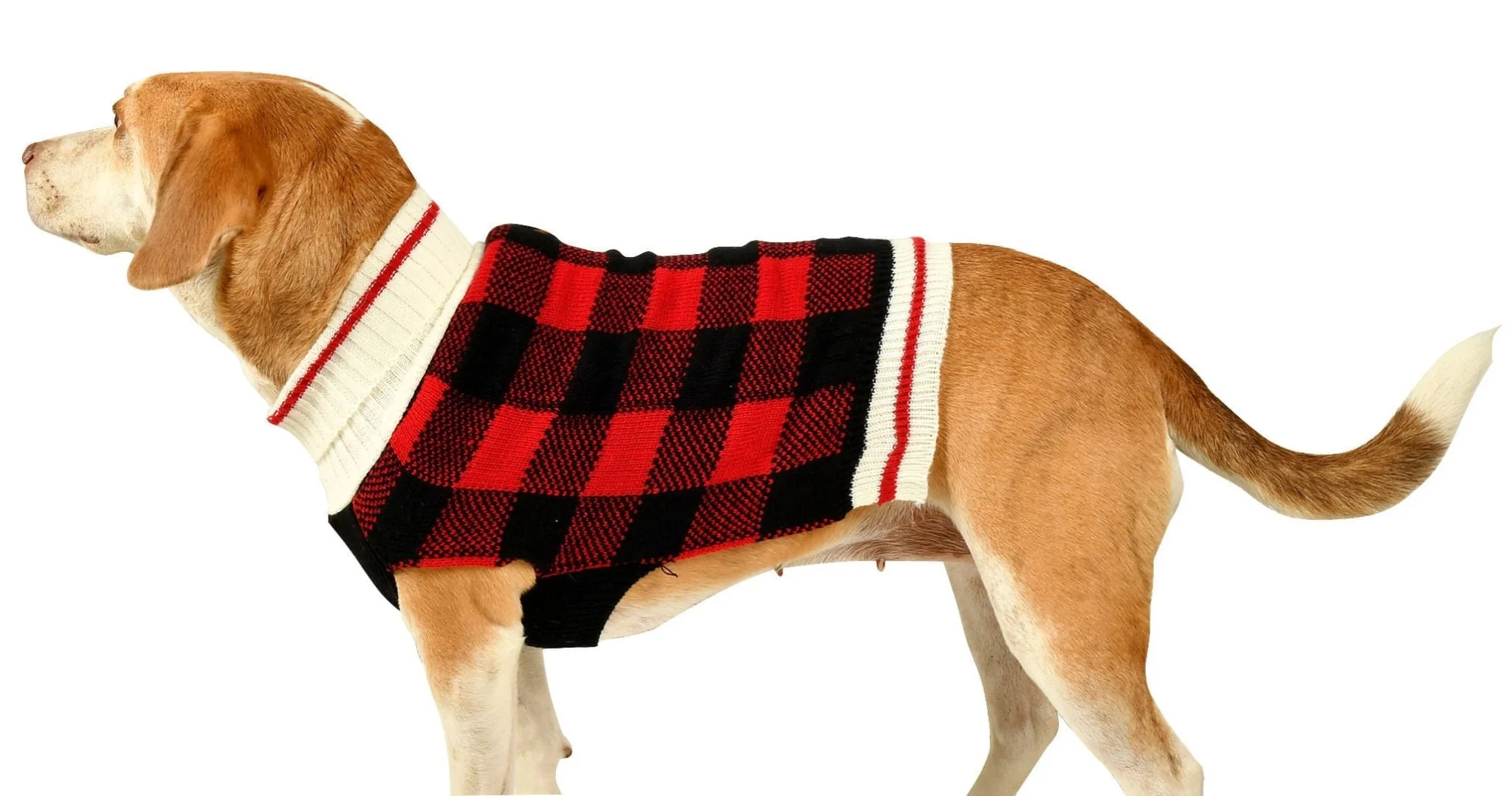 Buffalo Plaid Dog Sweater - Healthber