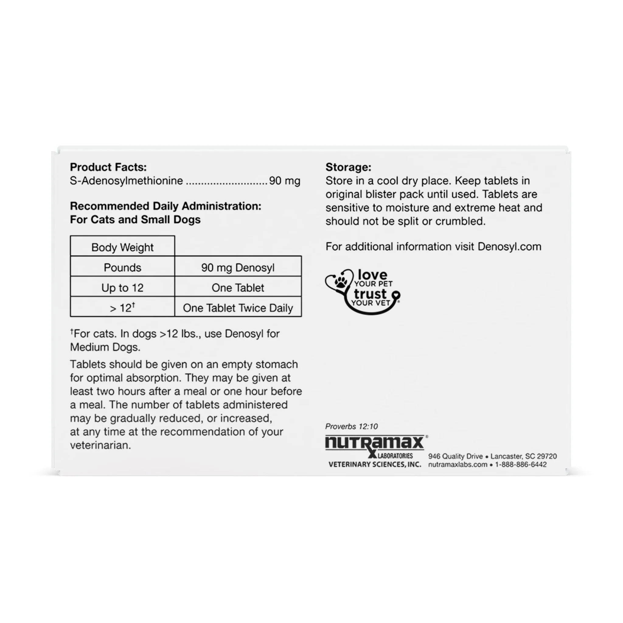 Nutramax Denosyl Liver and Brain Health Supplement - Healthber