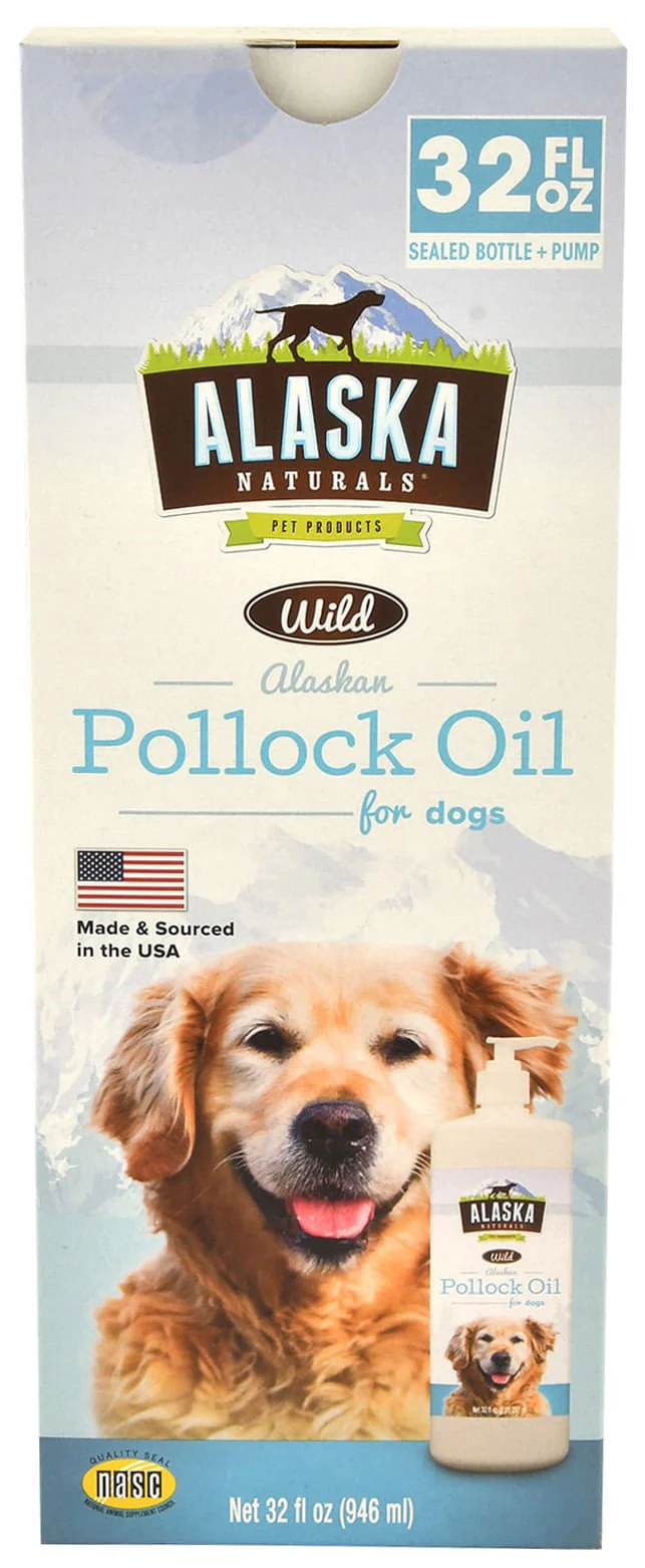 Alaska Naturals Wild Alaskan Pollock Oil for Dogs, 32 oz - Healthber