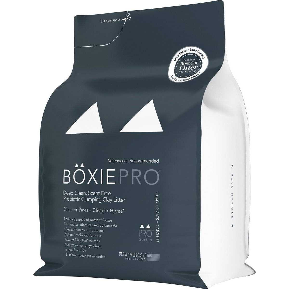 BoxiePro Deep Clean Probiotic Clumping Clay Cat Litter - Healthber