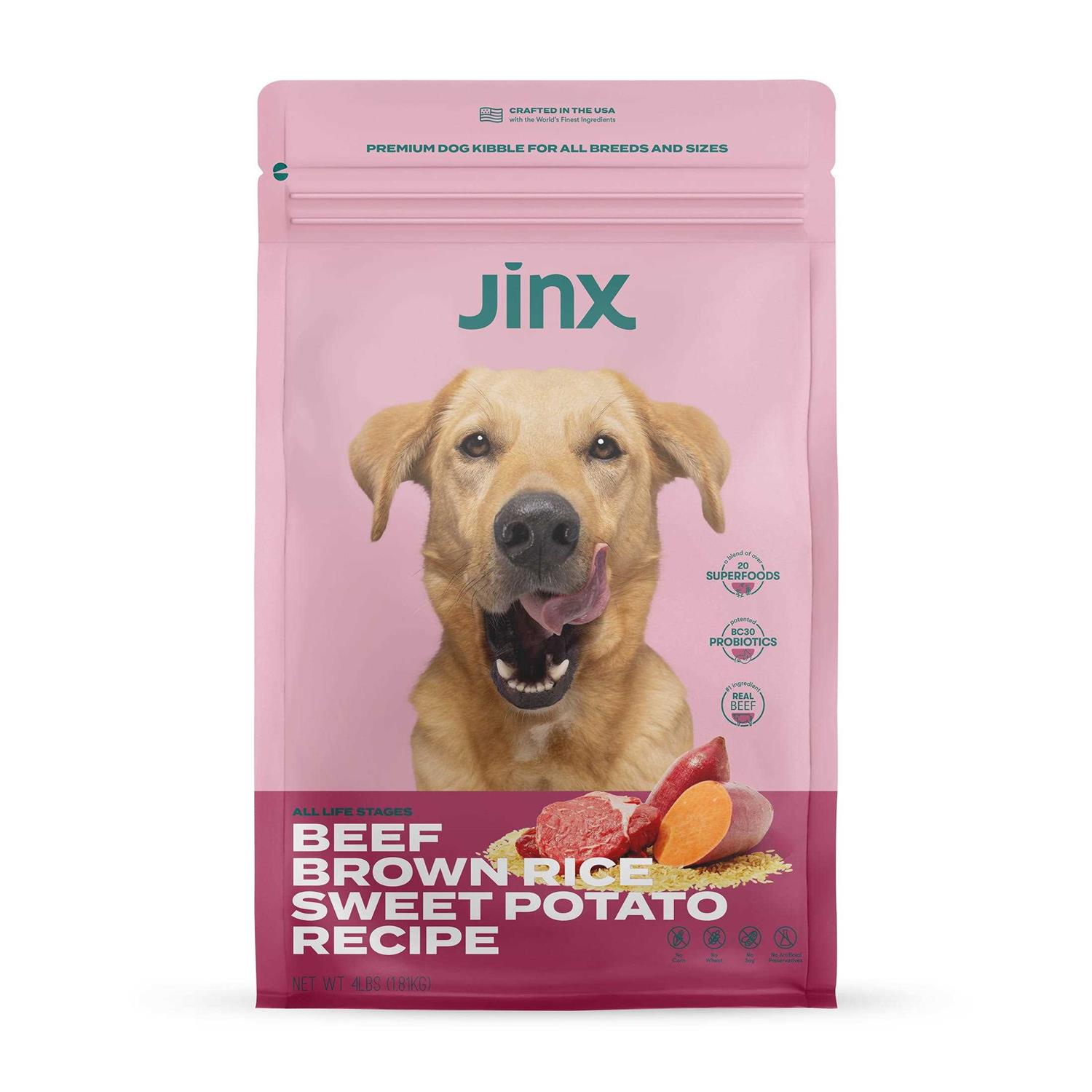 Jinx Beef Brown Rice & Sweet Potato Dry Dog Food - Healthber