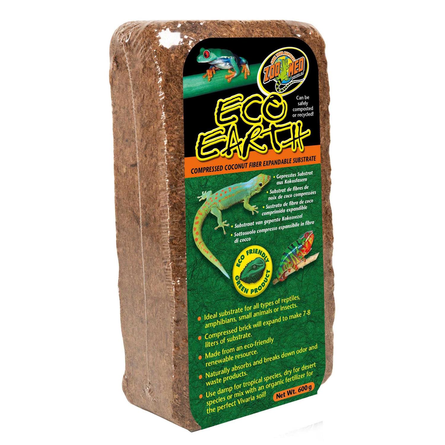 Zoo Med Eco Earth Compressed Coconut Fiber Substrate - Healthber