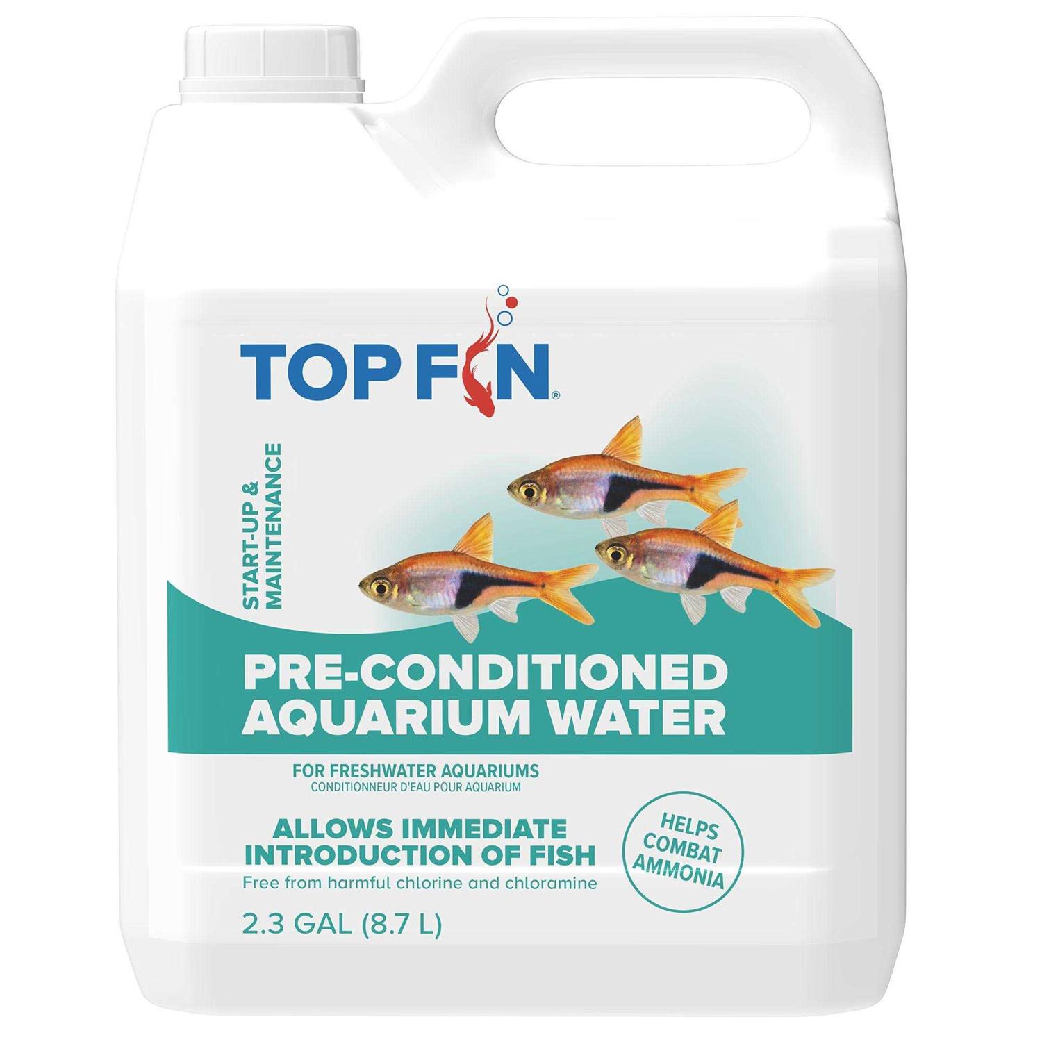 Top Fin Pre-Conditioned Aquarium Tank Water - Healthber