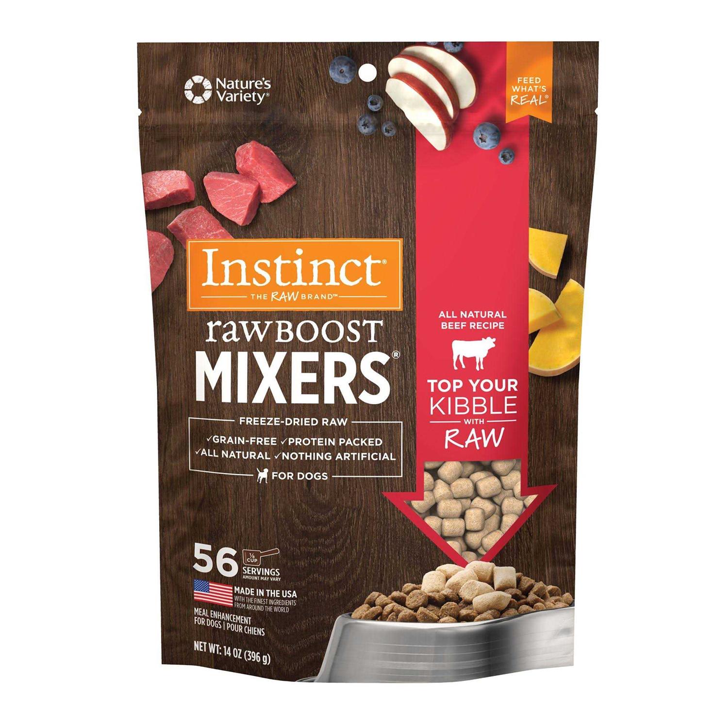 Instinct Freeze-Dried Raw Boost Mixers Grain-Free Recipe Dog Food Topper - Healthber
