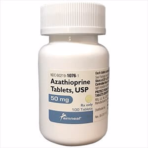 Rx Azathioprine (Generic) Tablets for Dogs & Cats, 50mg x 100 Tablets - Healthber
