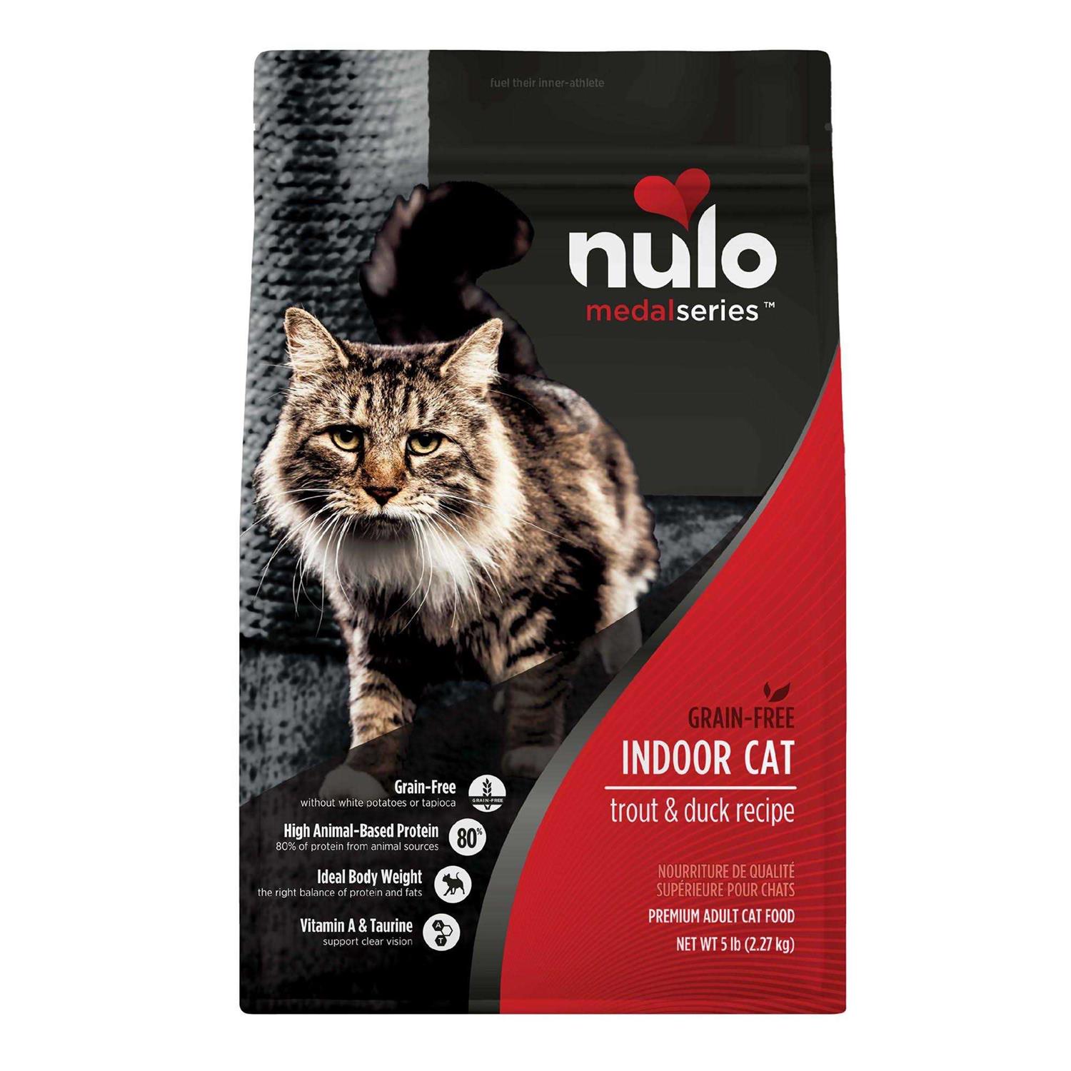 Nulo Grain Free Trout & Duck MedalSeries Dry Adult Cat Food - Healthber