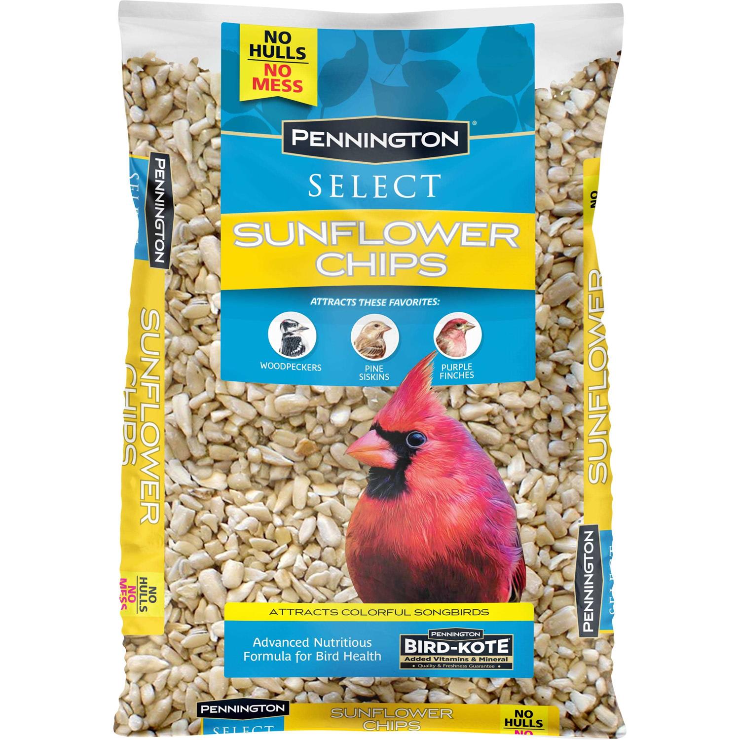 Pennington Select Sunflower Chips, Dry Wild Bird Food and Seed - Healthber