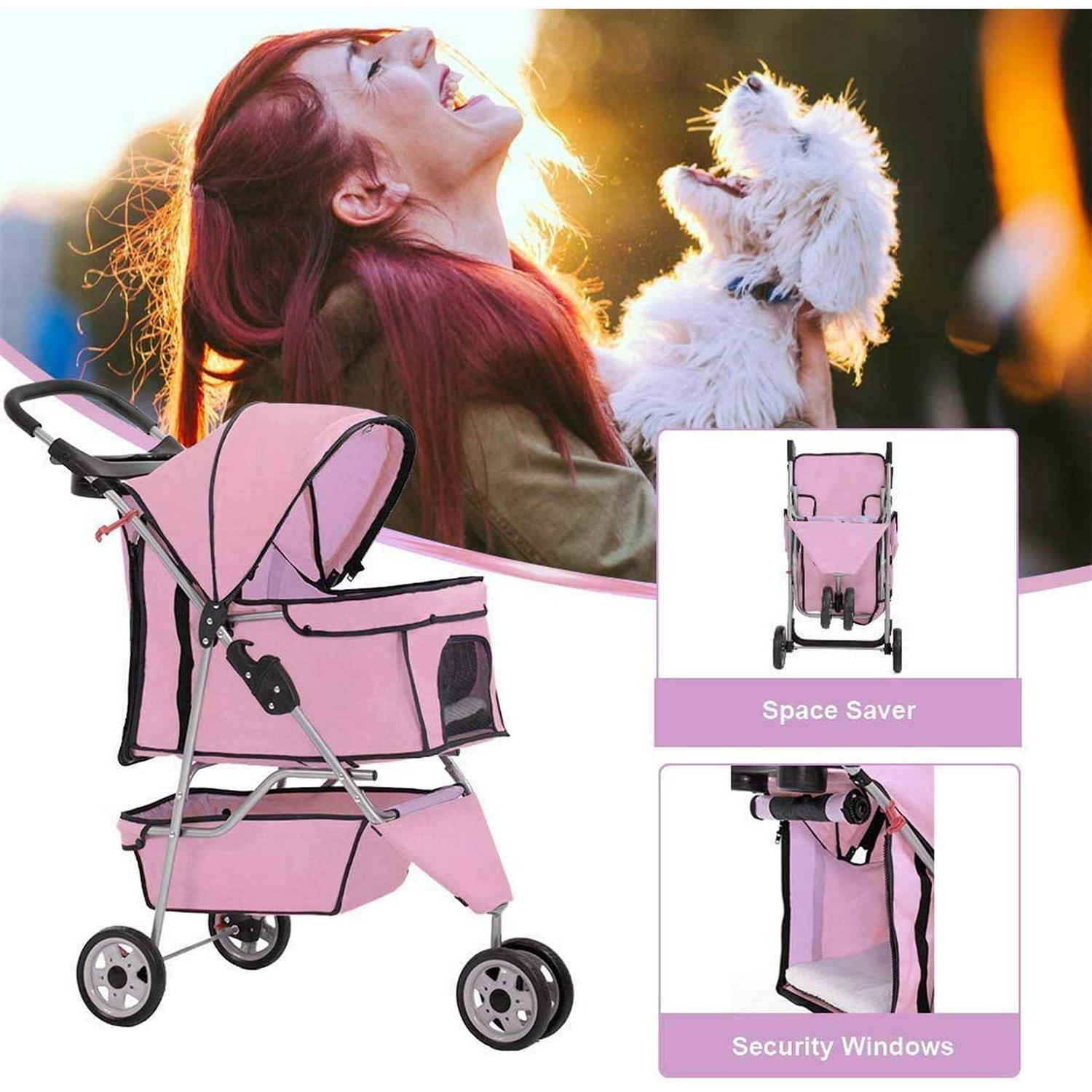 BestPet 3 Wheel Pet Stroller - Healthber