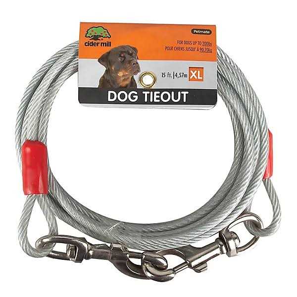 Aspen Pet Dog Tieout (Clear 20 ft) - Healthber