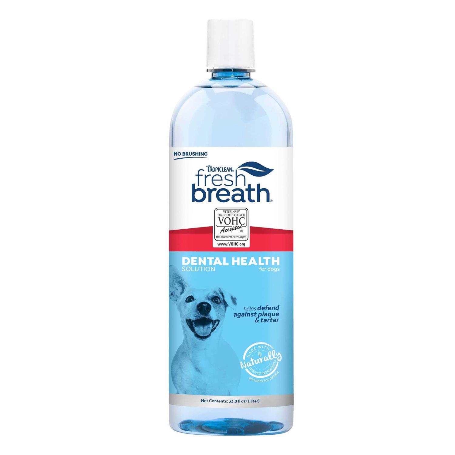 TropiClean Fresh Breath Dog Dental Health Solution - Healthber