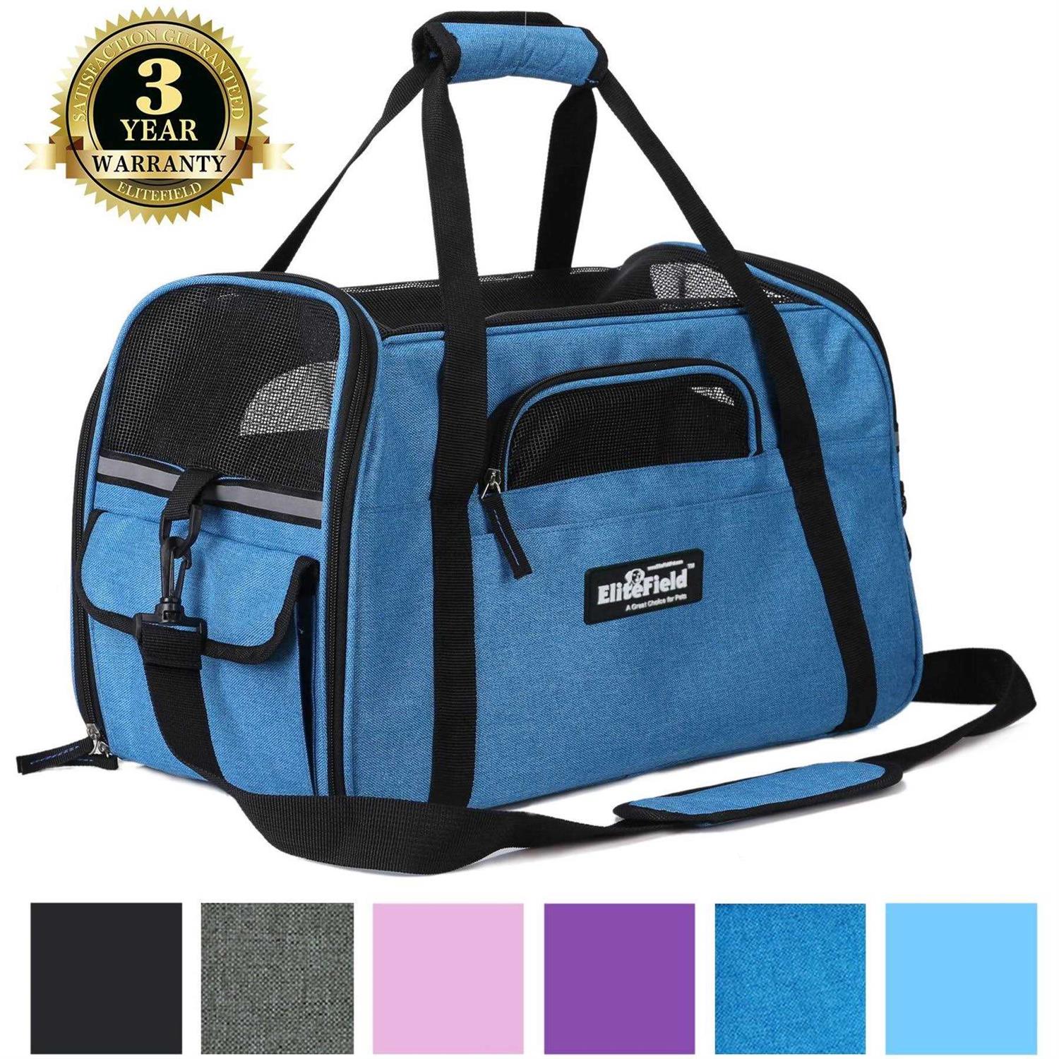 EliteField Soft-Sided Airline-Approved Pet Carrier Bag - Healthber