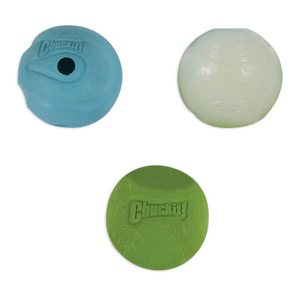 Chuckit! Fetch Ball Medley, Assorted, Small, 3 pk - Healthber