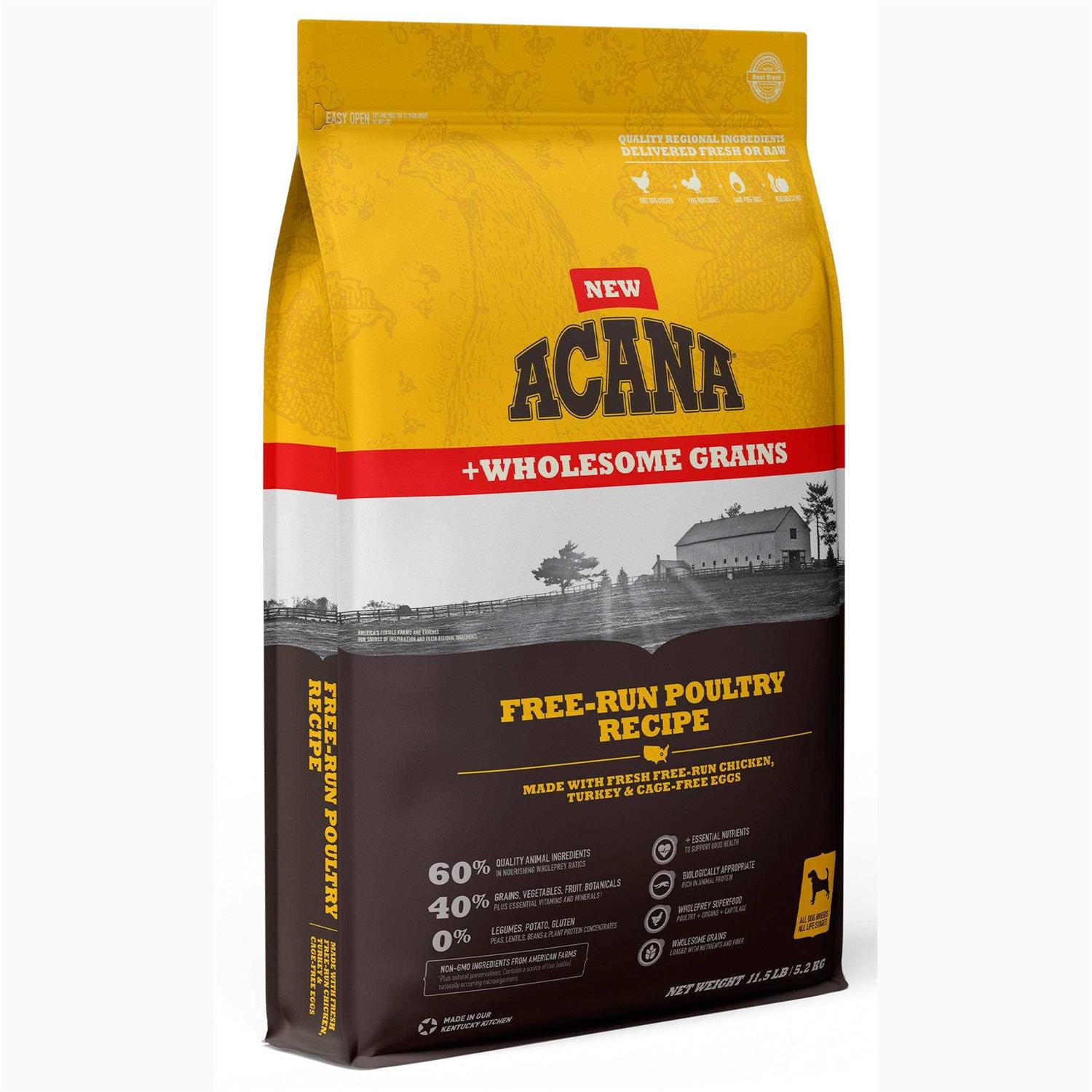 Acana Recipe Wholesome Grains Dry Dog Food - Healthber