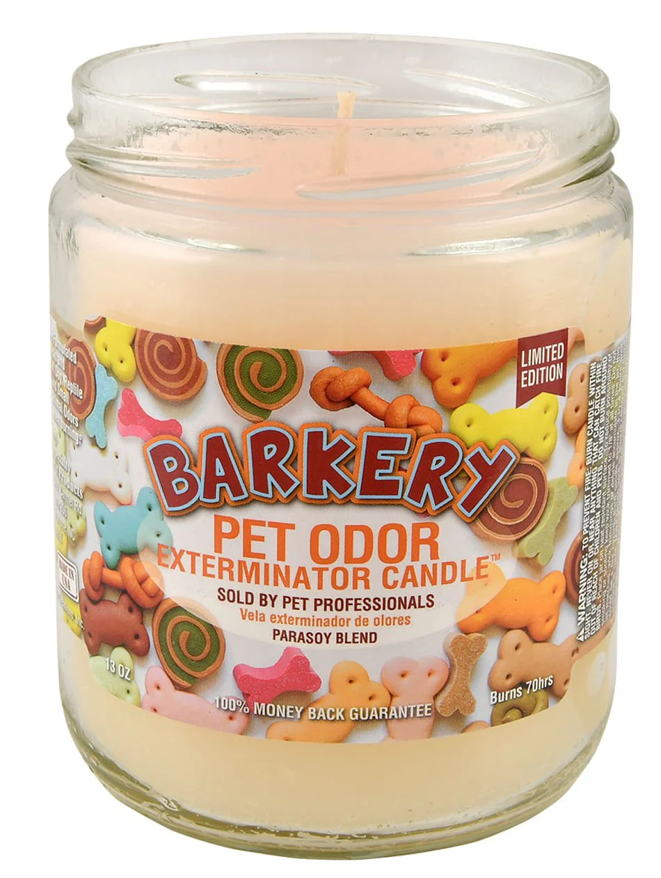 Pet Odor Exterminator Candle, Barkery, 13 oz - Healthber