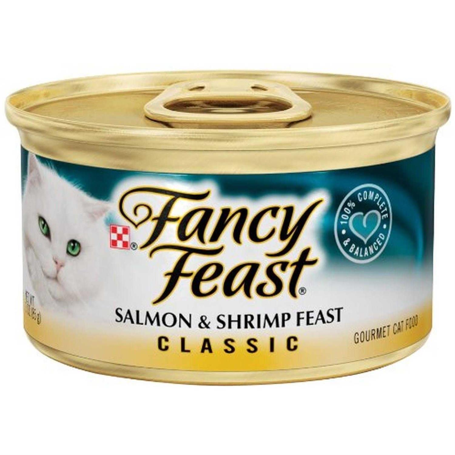 Fancy Feast Classic Salmon & Shrimp Feast Cat Food - Healthber