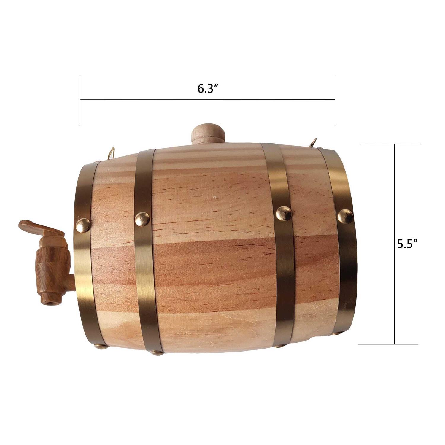 St Bernard Rescue Barrel Collar,Saint Bernard Barrel Collar 1/2 Liter Size Keg with Adjustable Hoops - Healthber