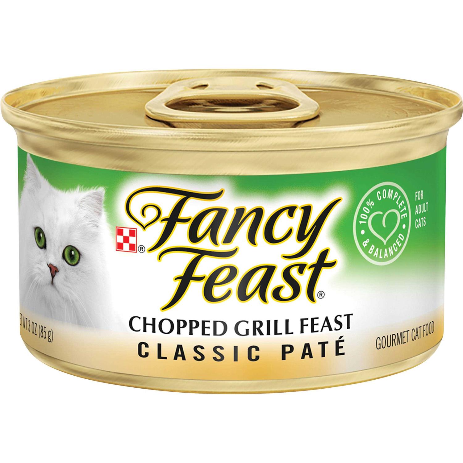 Purina Fancy Feast Chopped Grill Feast Classic Wet Cat Food Pate - Healthber