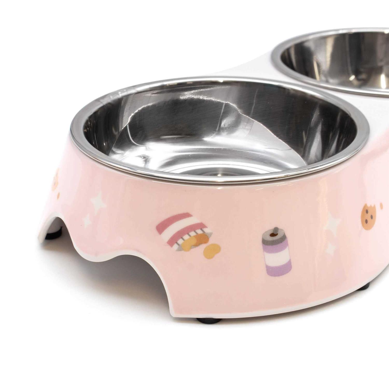 Pusheen Double Diner Bowl for Cats - Healthber