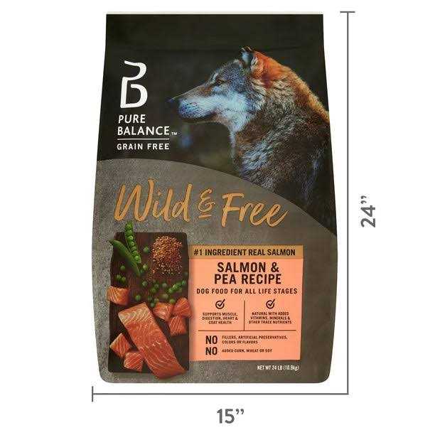 Pure Balance Wild & Free Salmon & Pea Recipe Dry Dog Food - Healthber