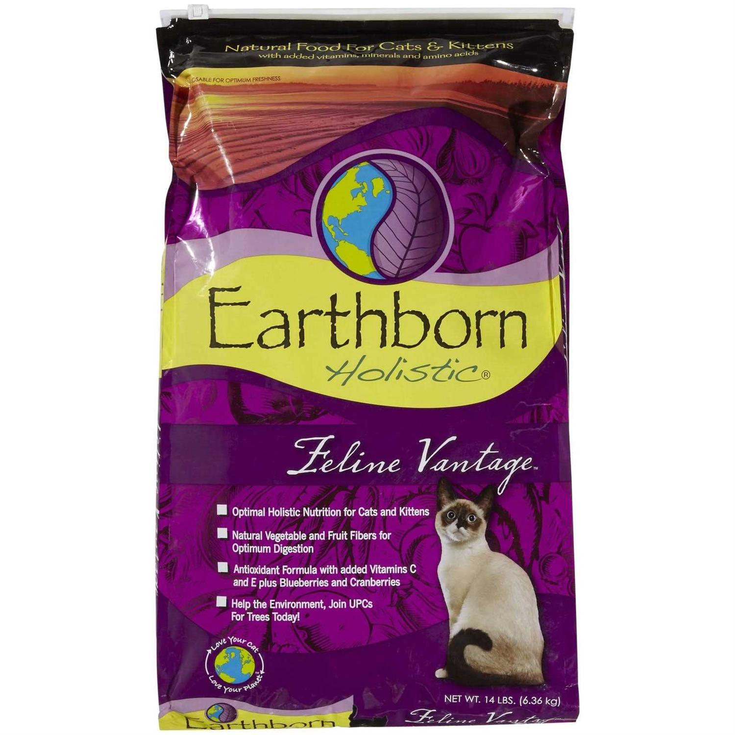 Earthborn Holistic Feline Vantage Dry Cat Food - Healthber