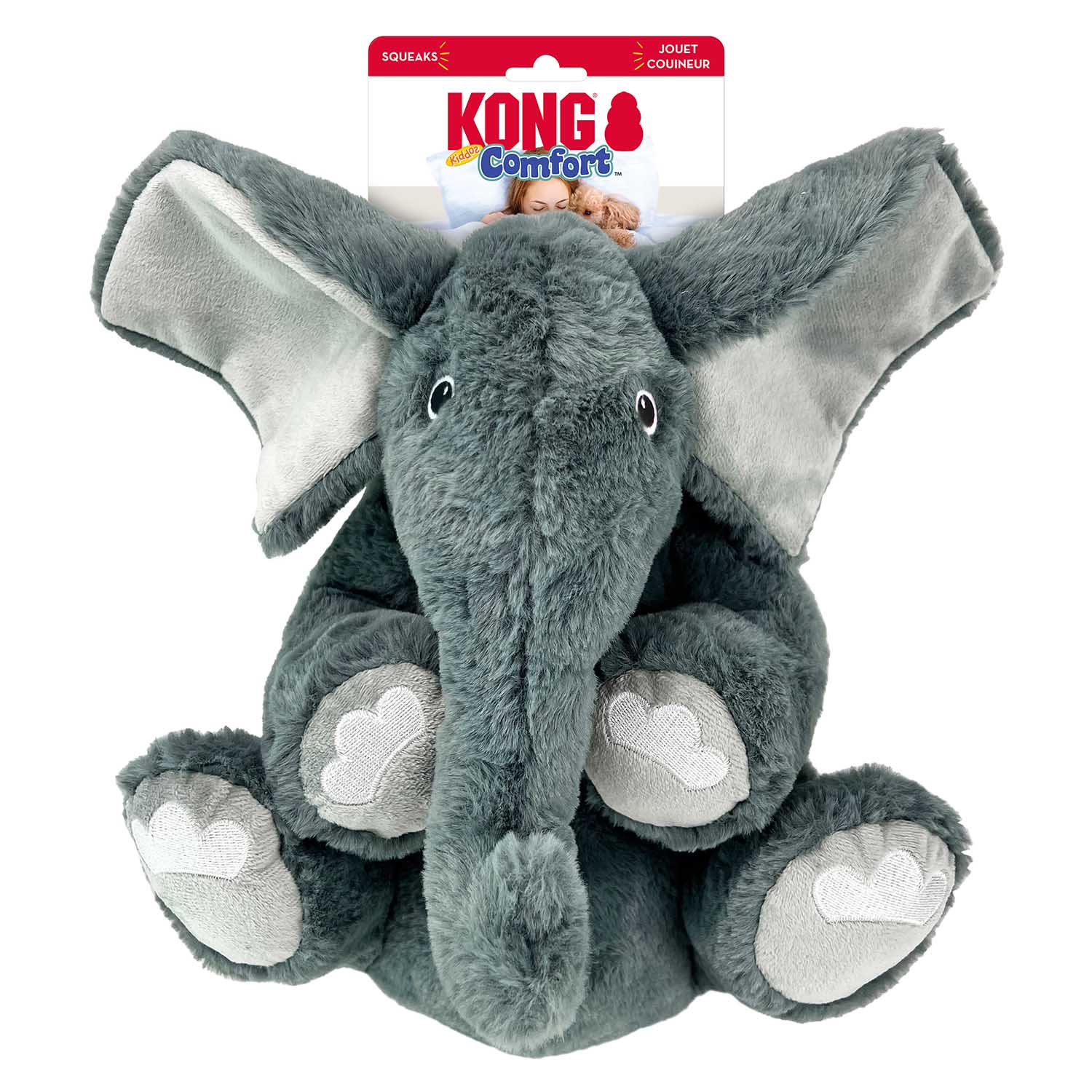 KONG Comfort Kiddos Jumbo Elephant, XL - Healthber