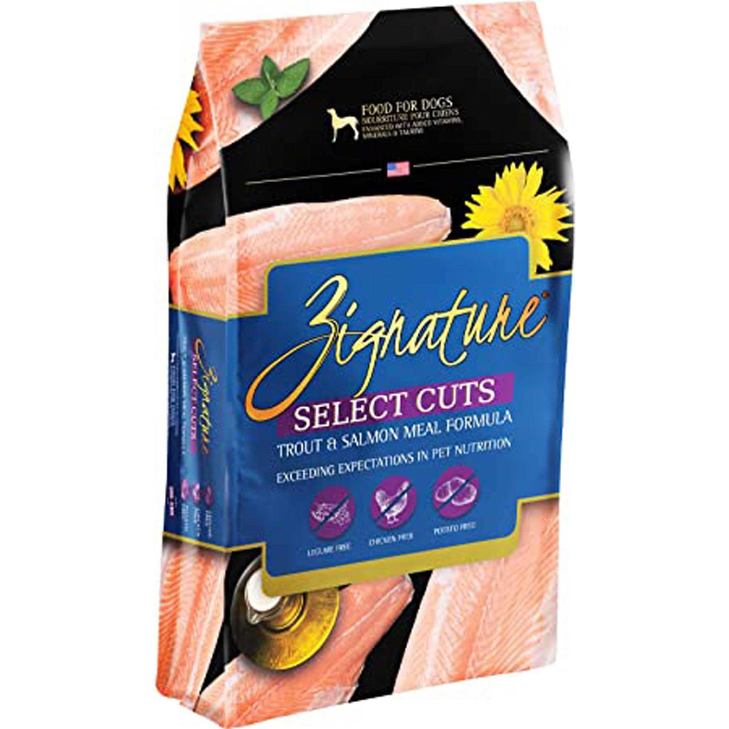 Zignature Select Cuts Trout & Salmon Formula Dry Dog Food - Healthber