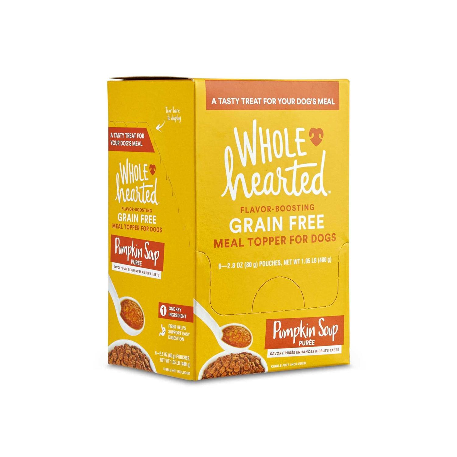 WholeHearted Pumpkin Soup Puree Dog Meal Topper - Healthber