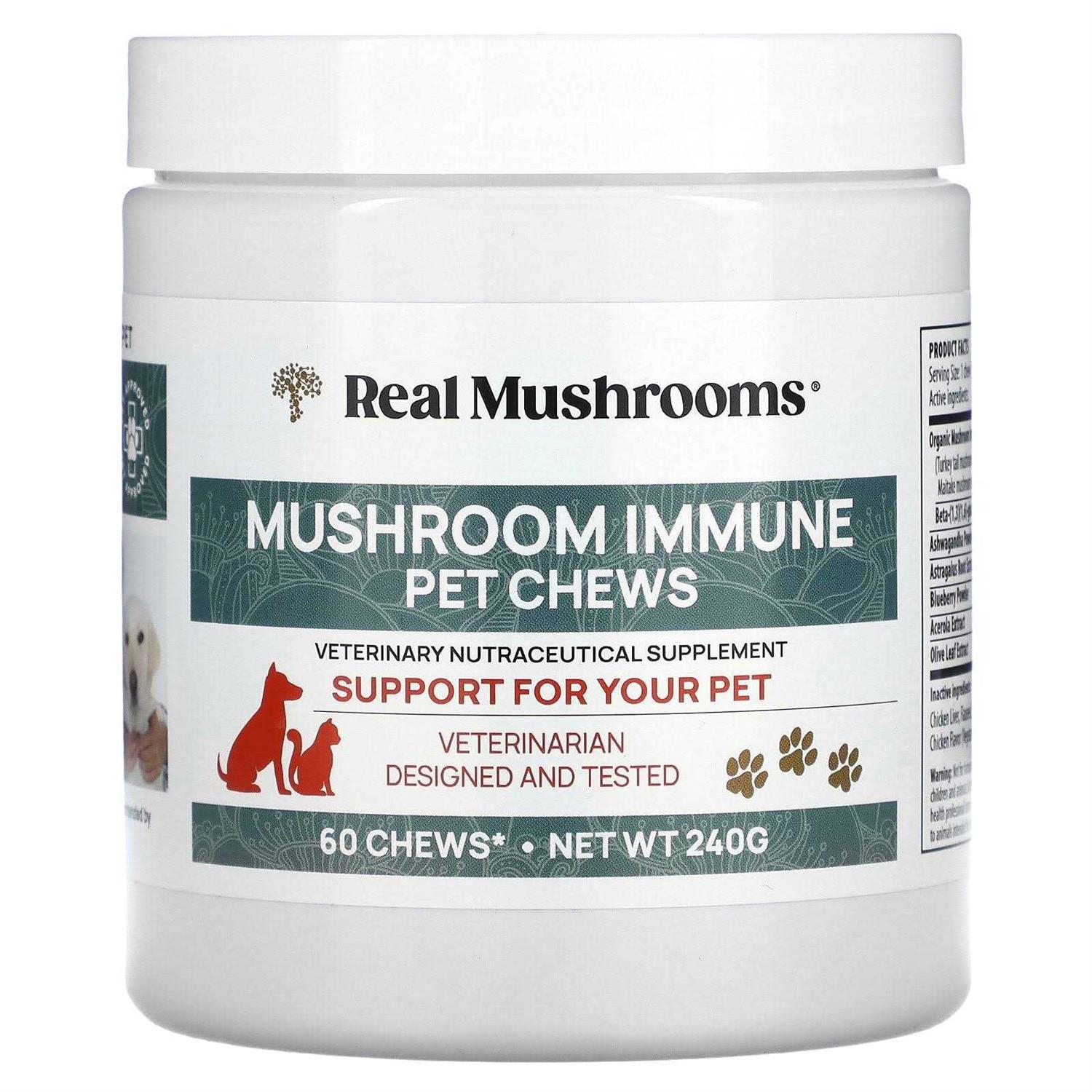 Real Mushrooms Mushroom Immune Pet Chews - Healthber