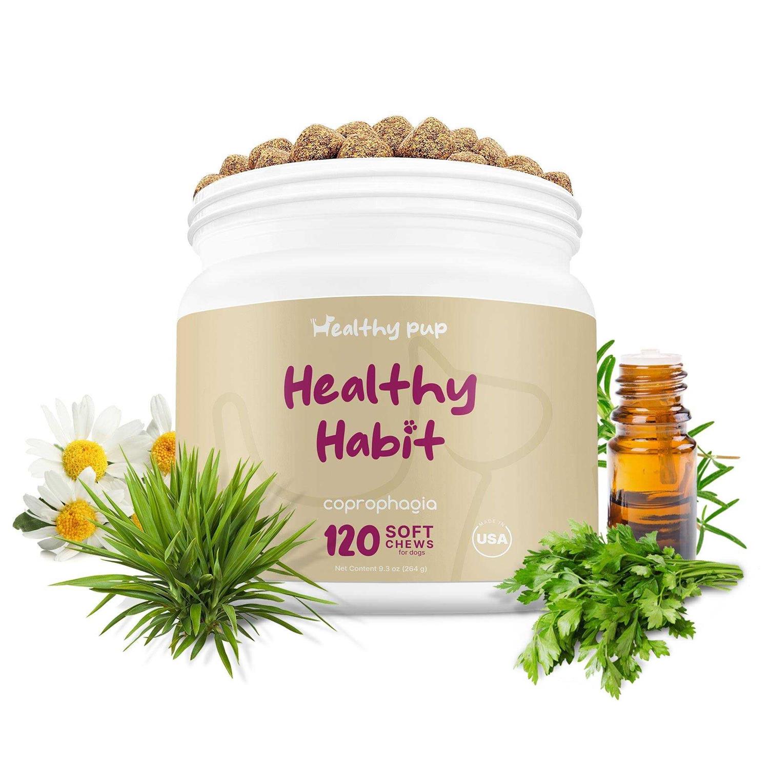 Healthy Pup Healthy Habit Coprophagia Supplement for Dogs - Healthber