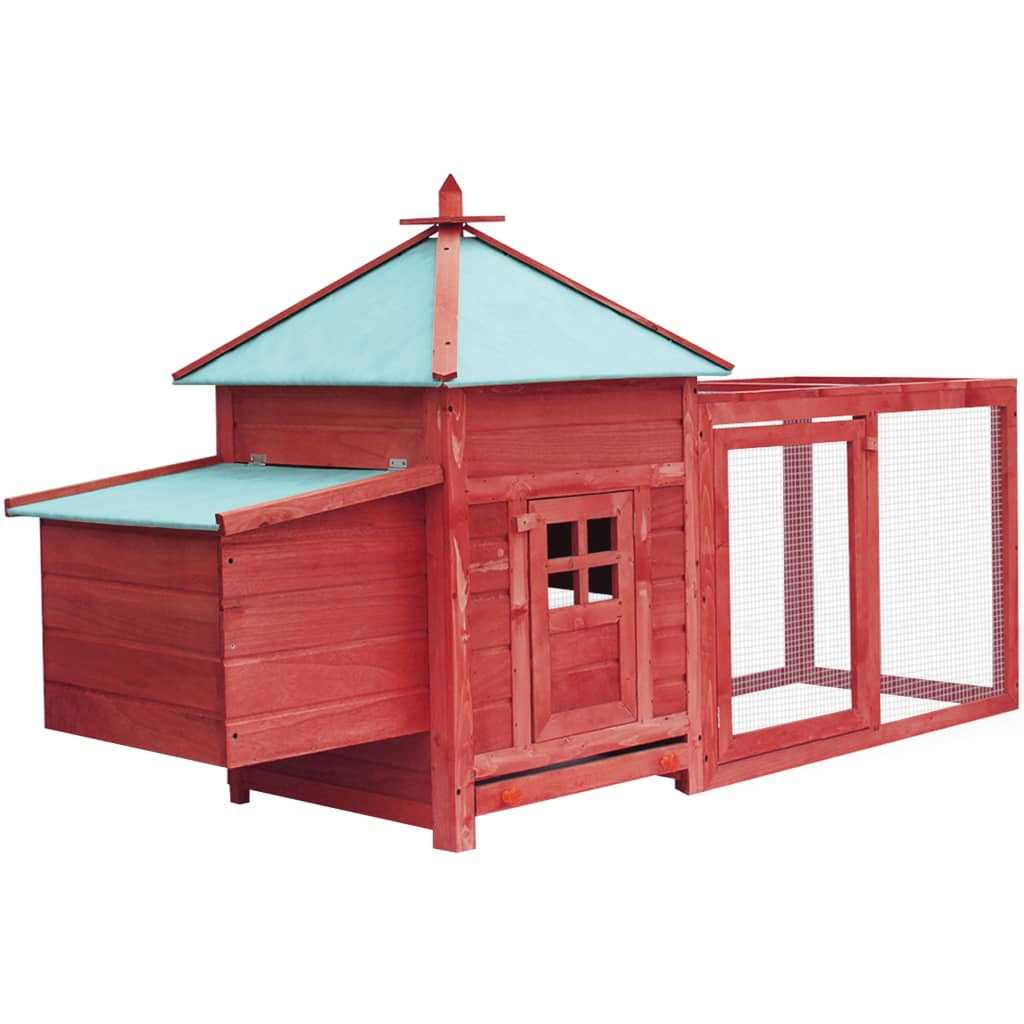 vidaXL Chicken Coop with Nest Box - Healthber