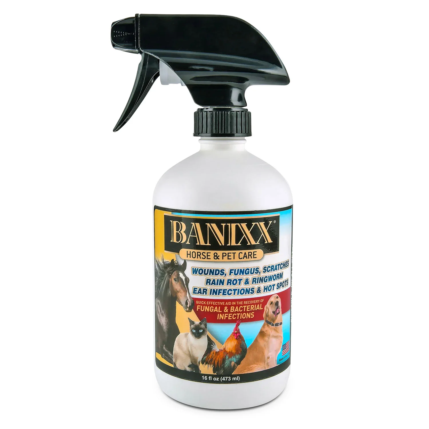 Banixx Horse & Pet Care Antibacterial & Antifungal Spray - Healthber