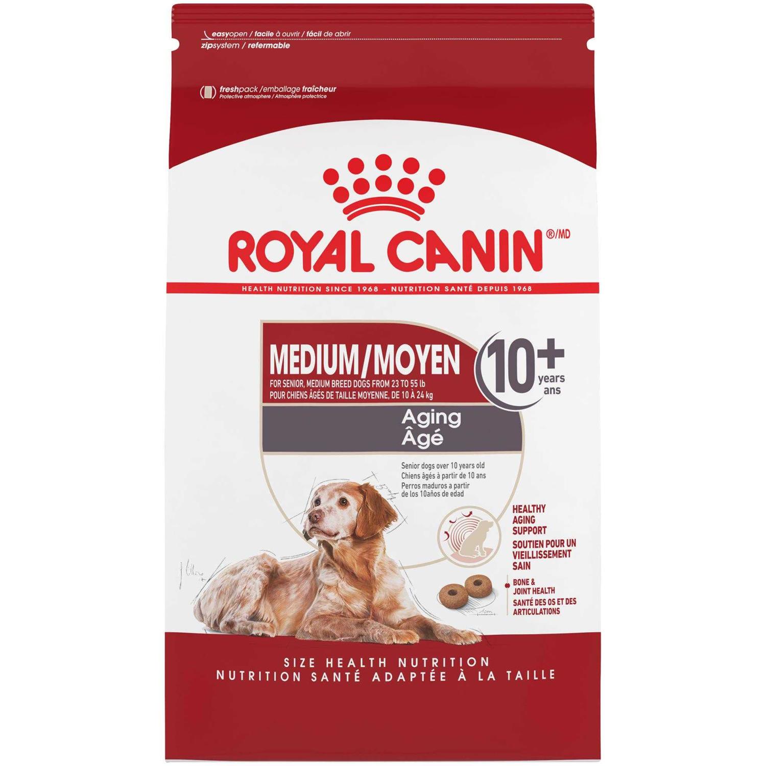 Royal Canin Size Health Nutrition Medium Aging 10+ Dry Dog Food - Healthber