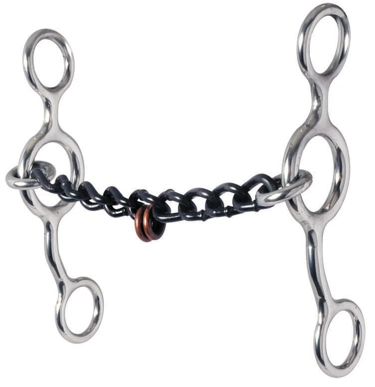 Reinsman Junior Cow Horse Chain Mouth Bit - Healthber
