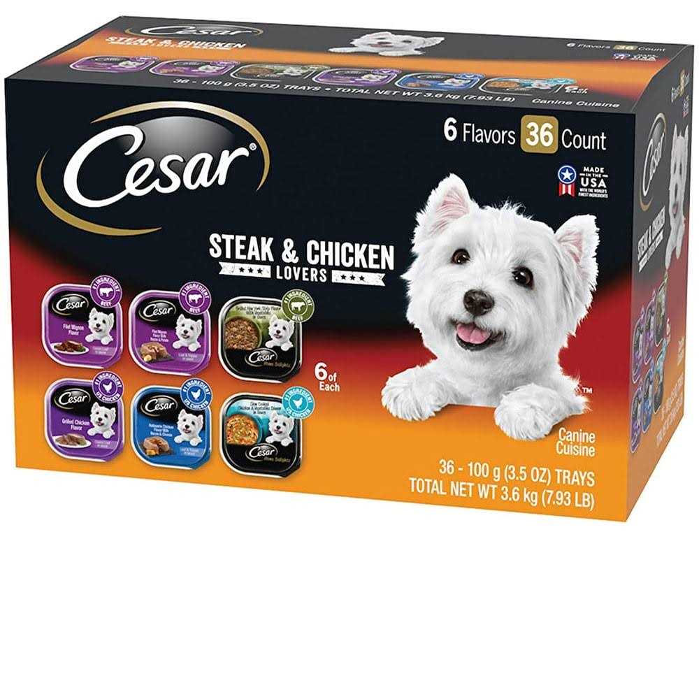 Cesar Steak & Poultry Lovers Variety Pack Dog Food Trays - Healthber