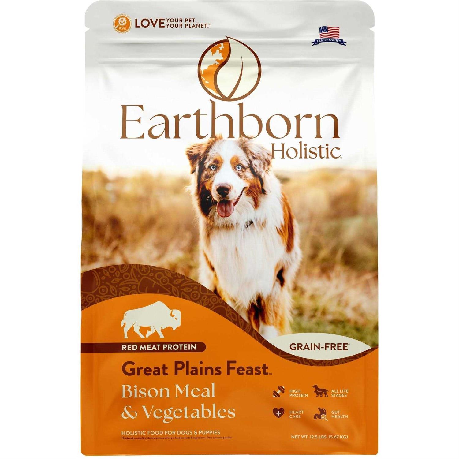 Earthborn Holistic Great Plains Feast Grain Free Dry Dog Food - Healthber