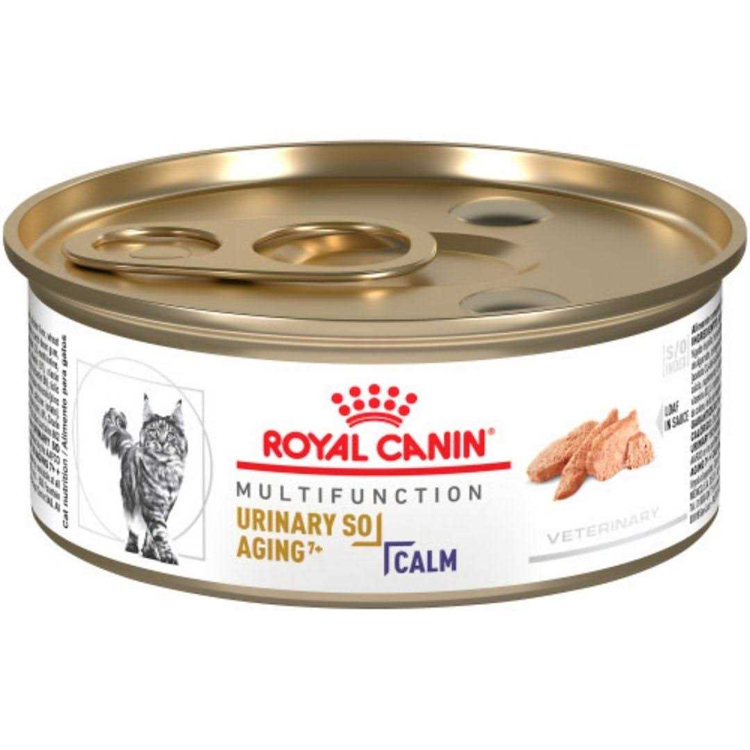 Royal Canin Veterinary Diet Feline Urinary SO Aging 7+ + Calm Canned Cat Food - Healthber
