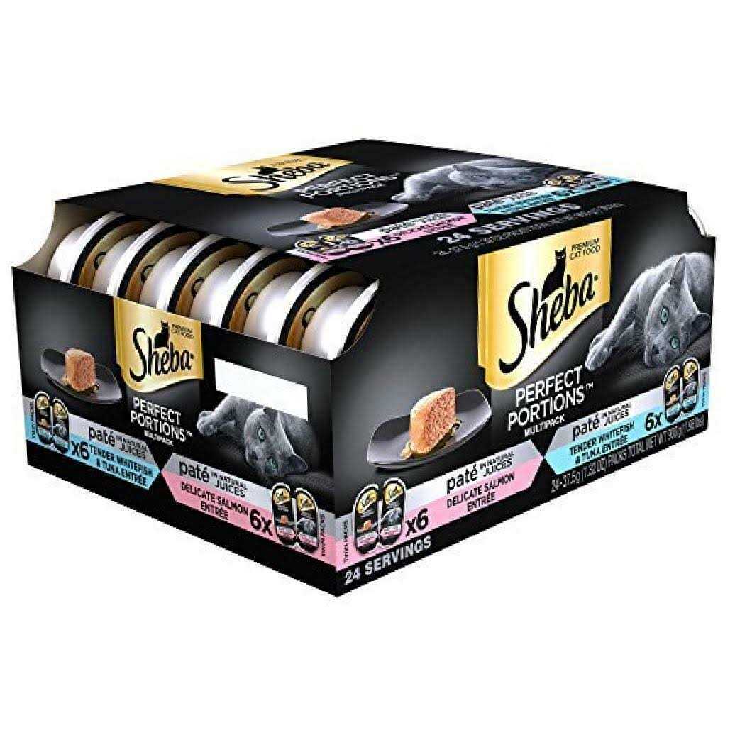 Sheba Perfect Portions Pate Wet Cat Food Variety Pack - Healthber