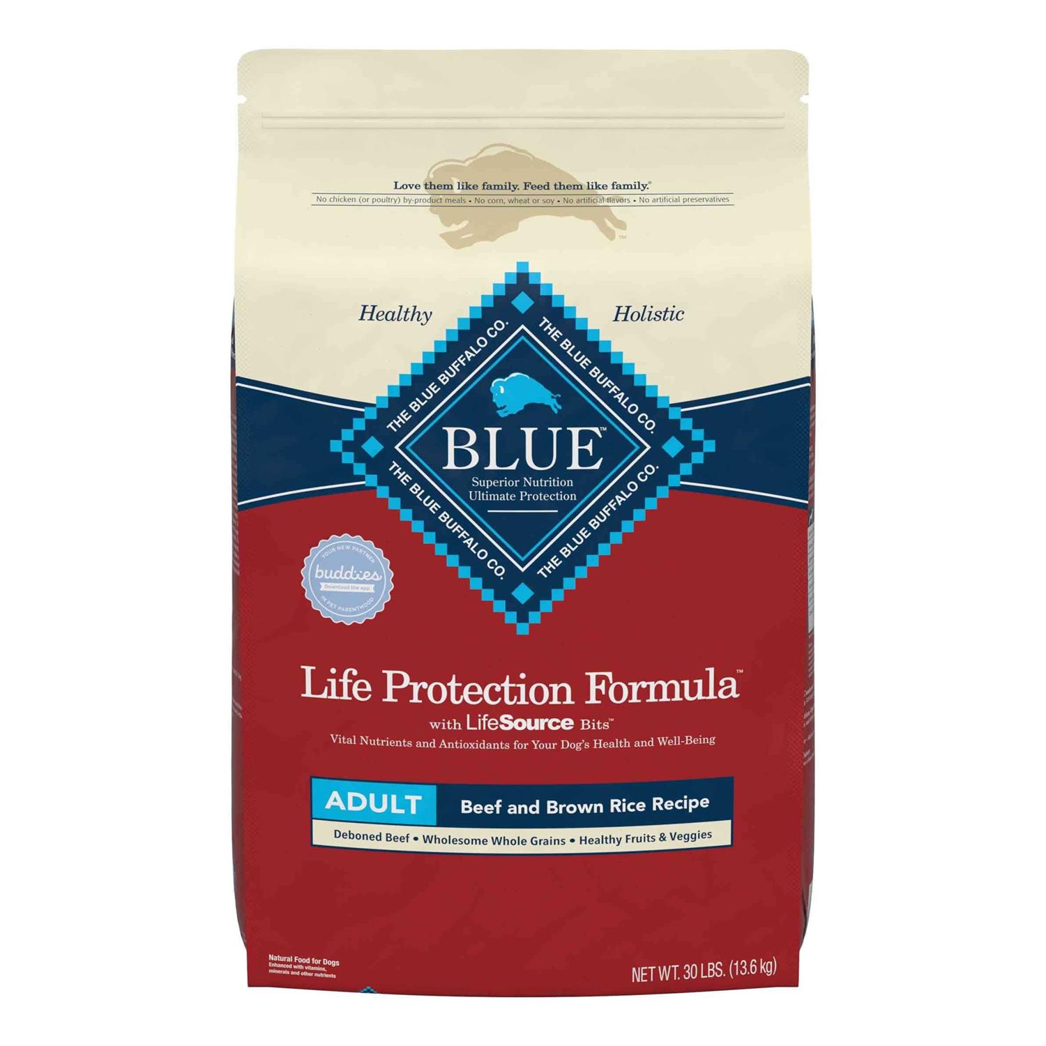 Blue Buffalo Life Protection Formula Beef & Brown Rice Adult Dry Dog Food - Healthber